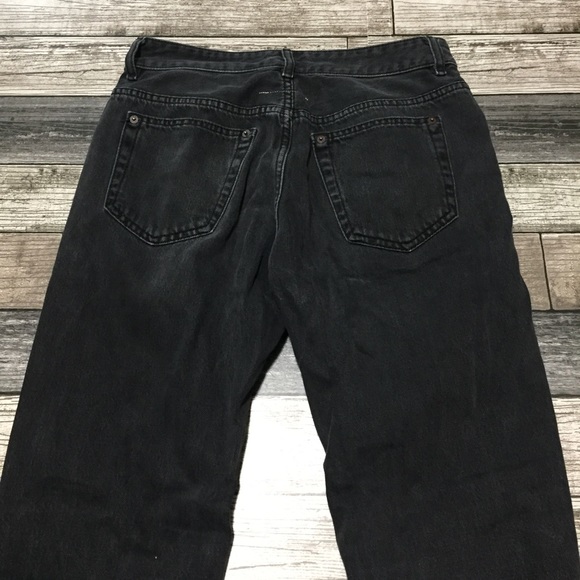 Maison Margiela MM6 Straight Button Fly Jeans Women’s 42 Gray Raw Hem Romania - Picture 15 of 15